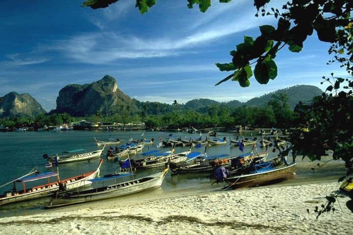 as_thailand_014.JPG - Fischerboote an der Kste des Phang Na Nationalparks in Thailand