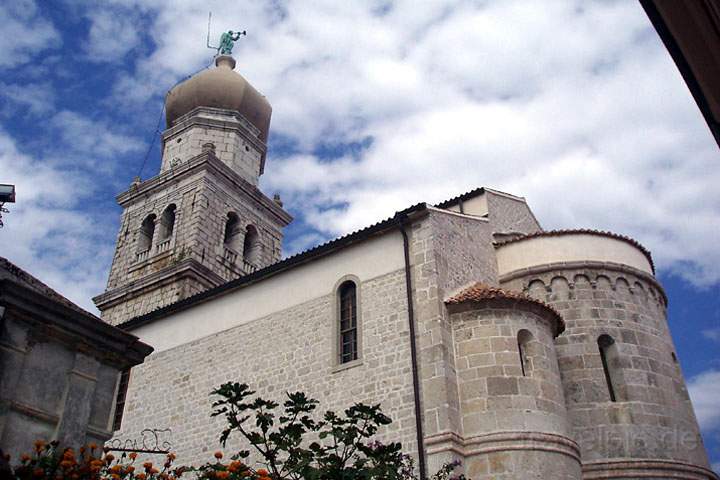 eu_kroatien_016.jpg - Die Marienkathedrale und Quirius-Basilika in der Stadt Krk auf der Insel Krk