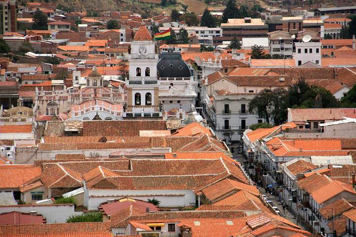 sa_bo_sucre_001.jpg - Ausblick auf das Zentrum von Sucre vom Convento La Recoleta