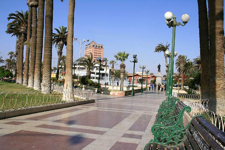 sa_cl_arica_009.jpg - Die Plaza Coln von Arica im Norden von Chile