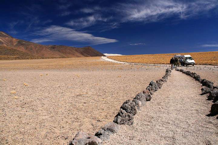 sa_cl_laguna_miscanti_011.jpg - Der markierte Fussweg von der Laguna Miscanti zur Schotterpiste